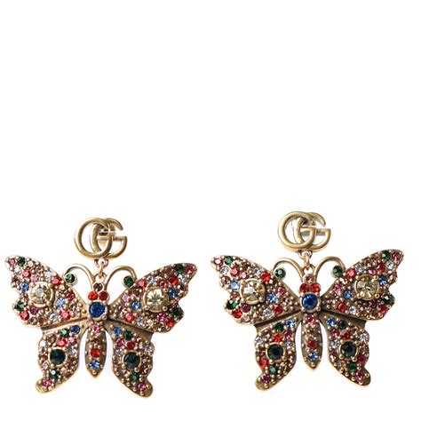 gucci bug earrings|butterfly gucci earrings.